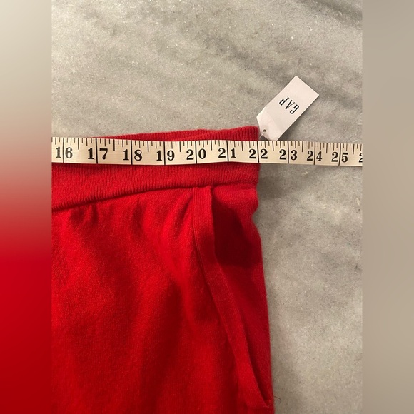 NWT Gap Size XXL Red Pull On Drawstring Elastic Waist Wide Leg Knit Lounge Pants - Picture 8 of 10